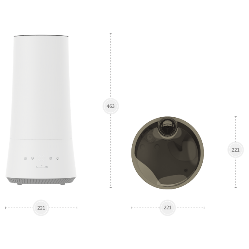 CF-2168T New Design Home Night Light Top Fill Cool Mist Humidifier with floater technology for Office Healthcare