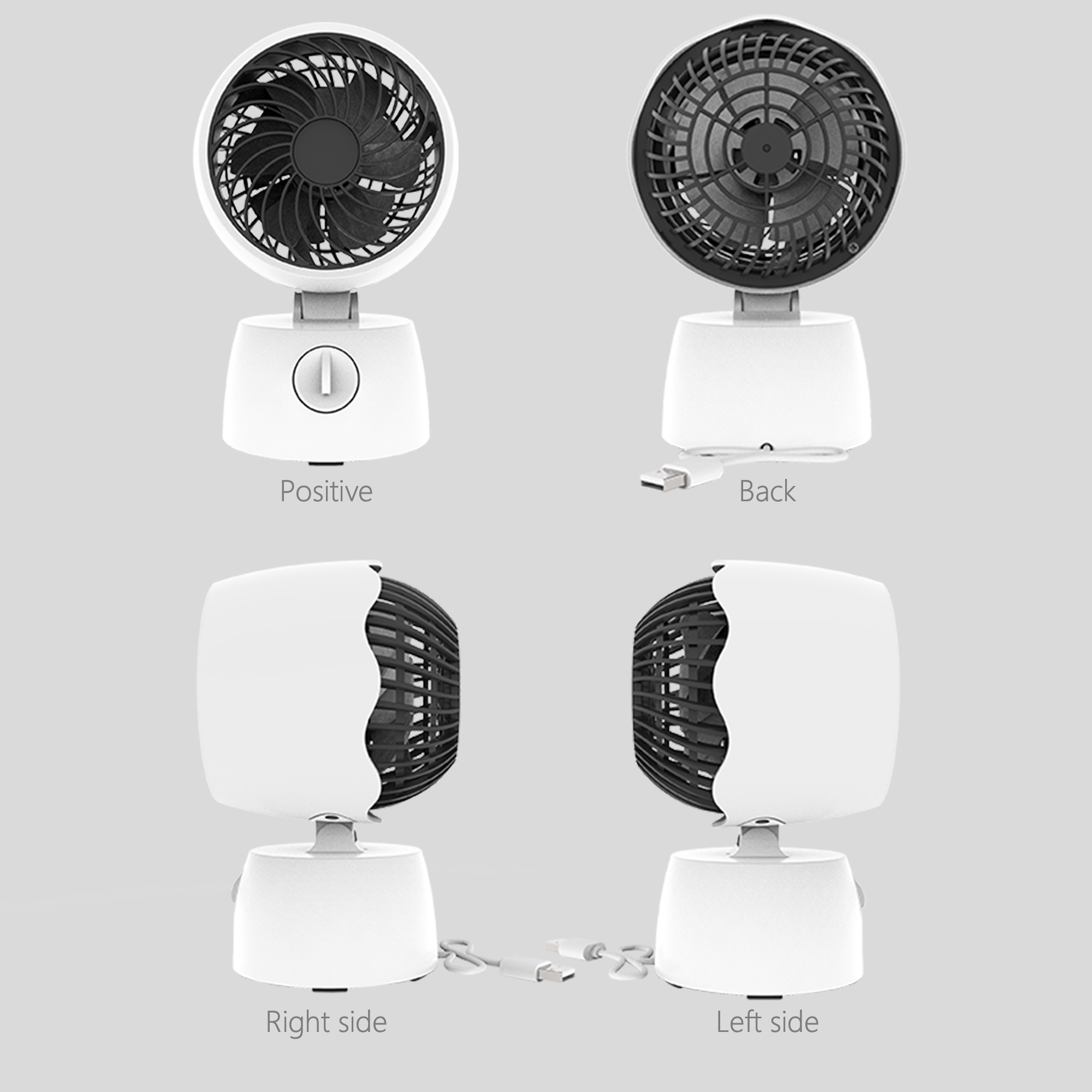 CF-6000 Desktop USB Circulation Fan