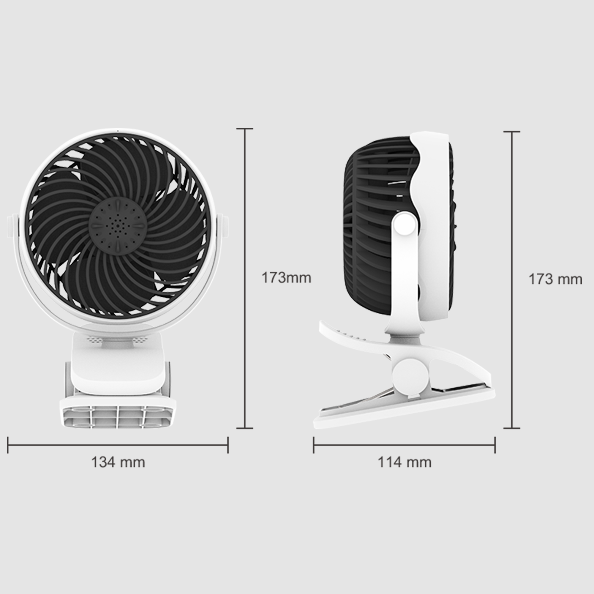 CF-6003 USB Clip-on Aromatherapy Desktop Circulation Fan