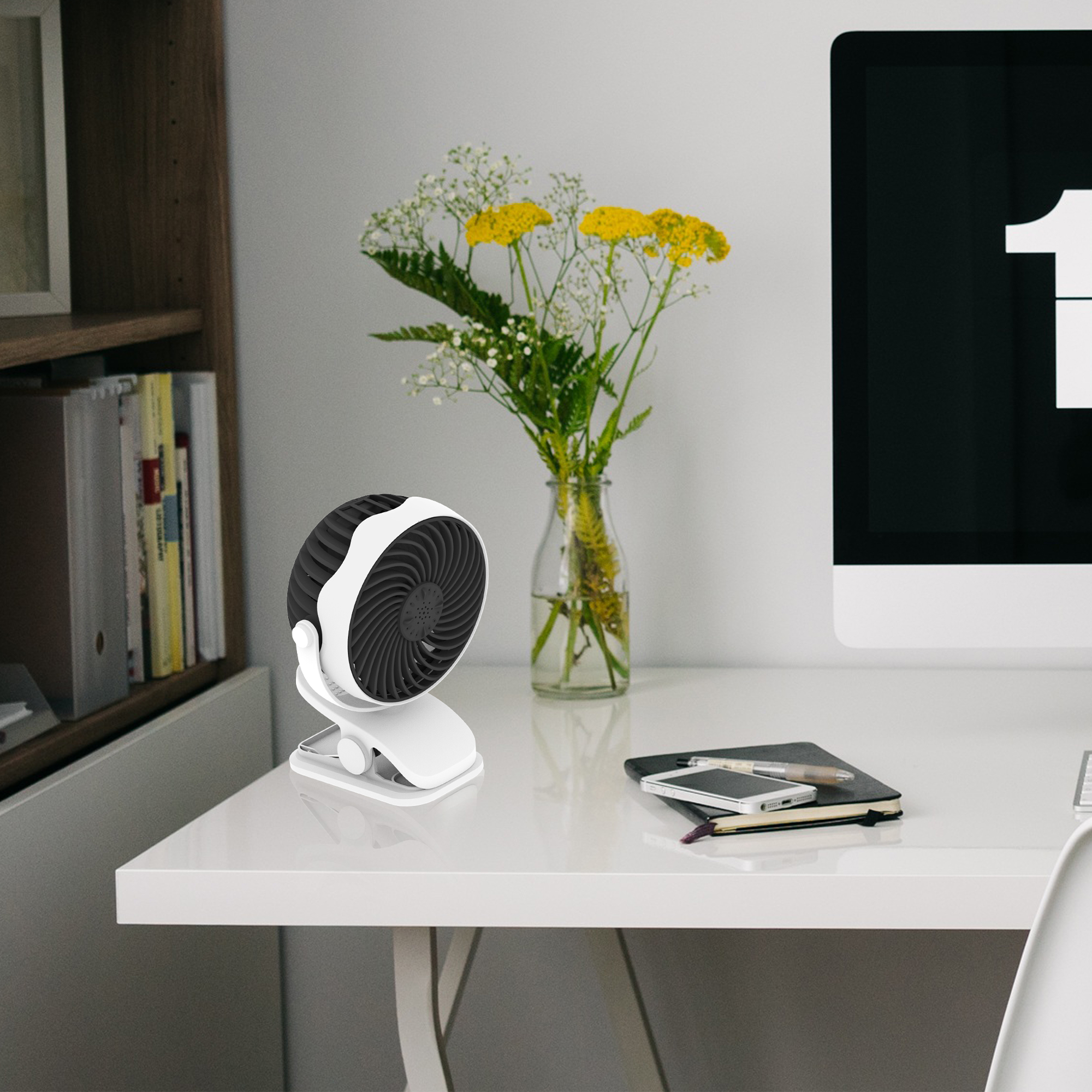 CF-6003 USB Clip-on Aromatherapy Desktop Circulation Fan