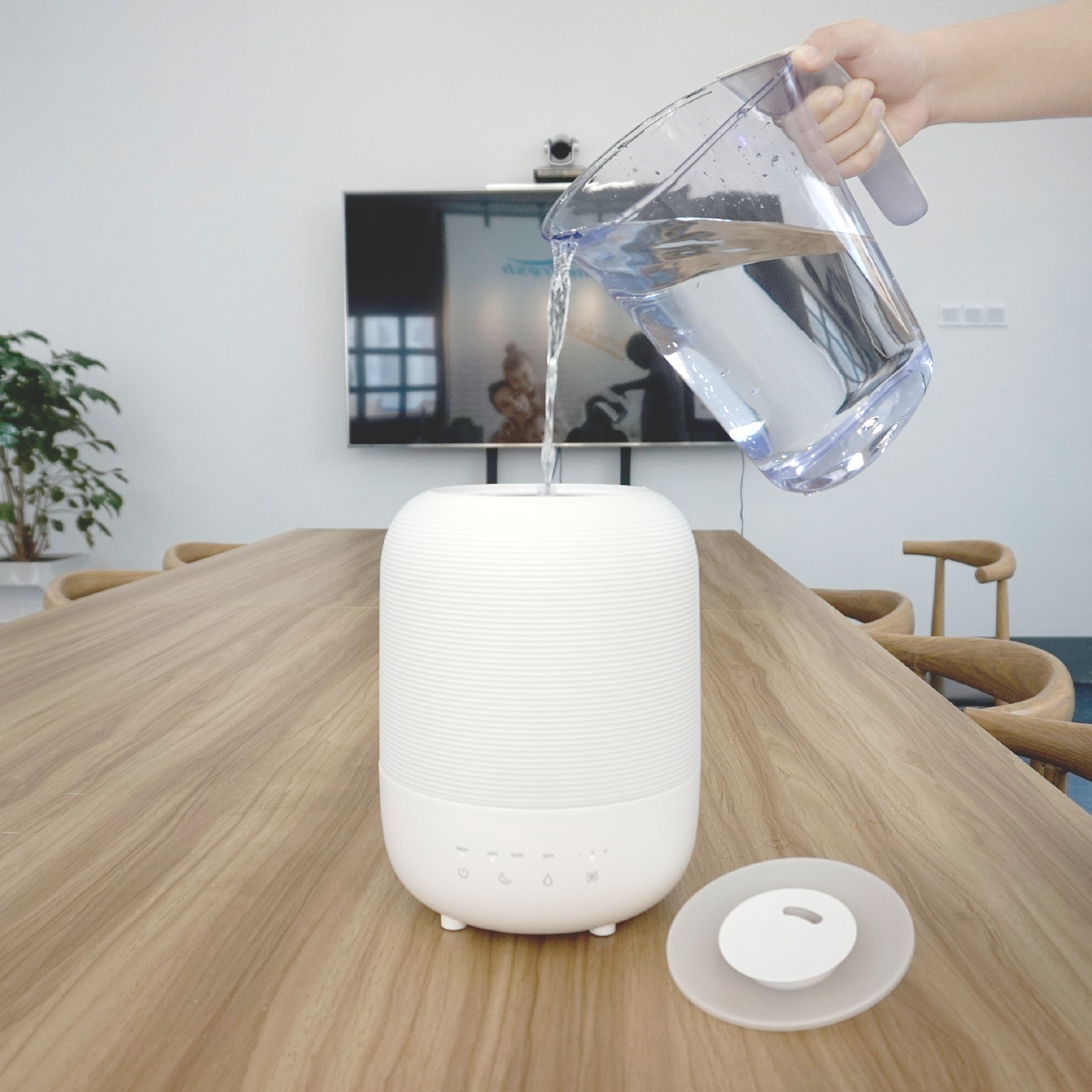 CF-2036T New Design Home Night Light Top Fill Cool Mist Humidifier with Magnetic Suspension Technology for Bedroom Large Room Office Healthcare 